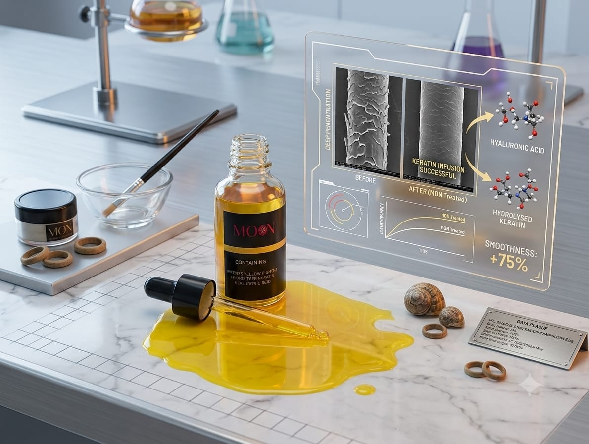 The Moon Yellow pigment dropper bottle