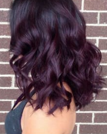 Berry Plum hair colour