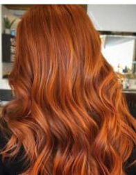 Copper hair colour