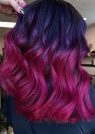 Magenta Purple hair colour