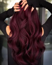 Wine Red hair colour